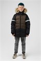 КУРТКА ХАТ КРОКОДИЛ ЧЕРНЫЙ ИСК.ОПУШКА FW2023103-И